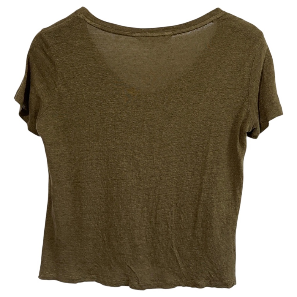 MNG by Mango Linen Tshirt Womens Size S Summer Casual - Picture 2 of 5